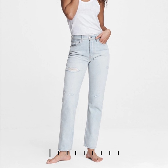 Rag & Bone Maya High Rise Slim Raven - Picture 2 of 8